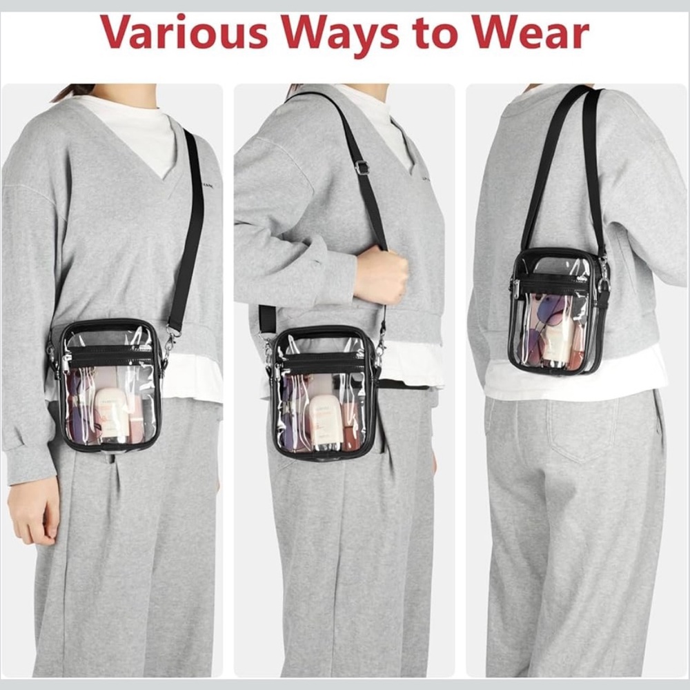 Clear Stadium Crossbody Bag - Picture 10 of 11